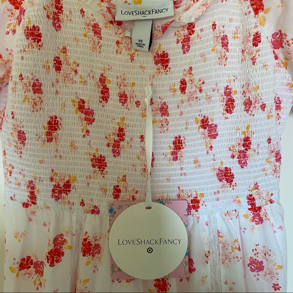 LoveShackFancy for Target Cosette Floral Dress XS - Picture 5 of 9